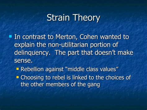 Strain Theories