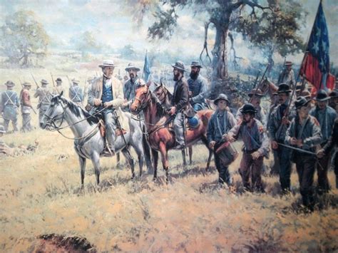 Generals Sterling Price And Ben Mcculloch At The Battle Of Wilsons