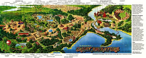 Theme Park Maps Theme Park Map Greatest Adventure Adventure Map