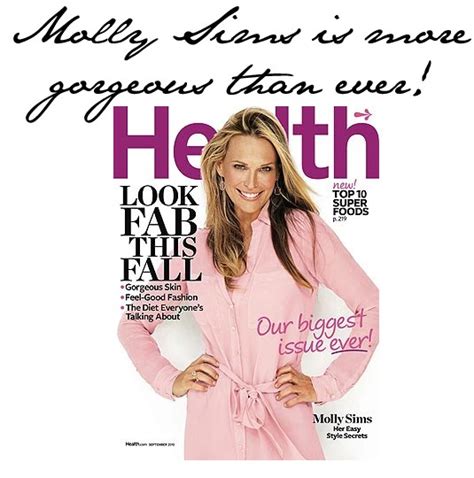 Molly Sims Covers Health Magazine September 2010 Emily Jane Johnston