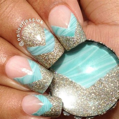 Aqua nails silver flowers hair and nails nail art happy green beauty black black people. Pin by Eli Rodriguez on Aqua | Green nails, Nail designs tumblr, Nails
