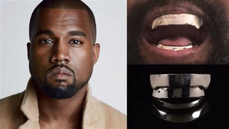 Kanye West Unveils James Bond Inspired Titanium Dentures For Whopping