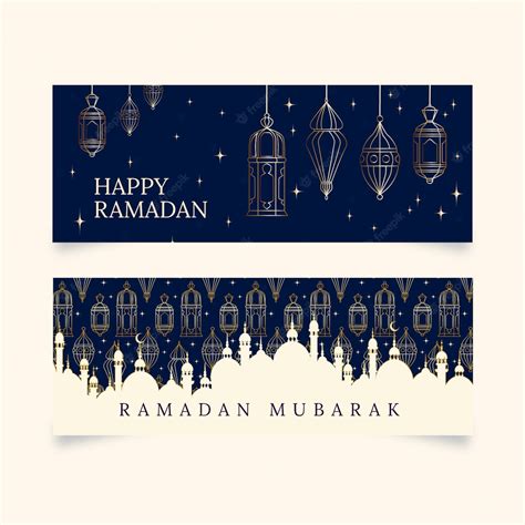 Free Vector Ramadan Banner Collection