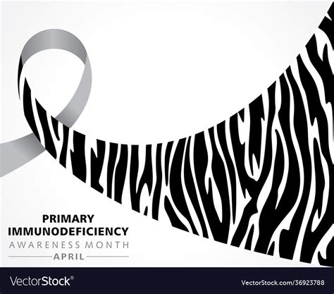 Primary Immunodeficiency Awareness Month Observed Vector Image