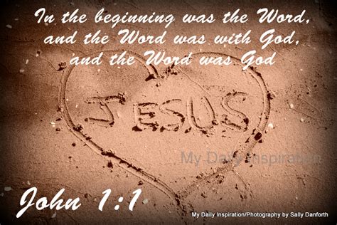In The Beginning Was The Word And The Word Was With God
