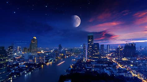 Cityscape 4k Nightscape Wallpaper Hd Artist 4k Wallpapers Images And