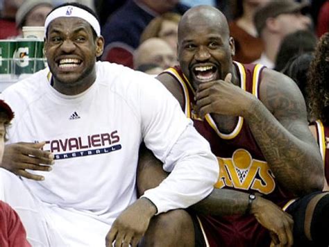 Lebron James Shaquille O Neal Cleveland Cavaliers