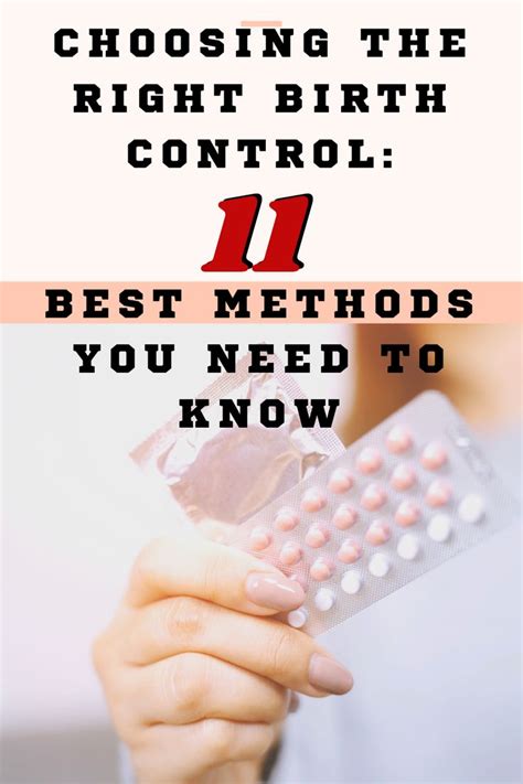 Choosing The Right Birth Control 11 Best Methods You Need To Know