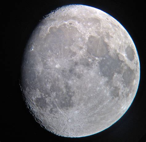 Waxing Gibbous Moon 2342013 Afocal Capture Of The Moon Flickr