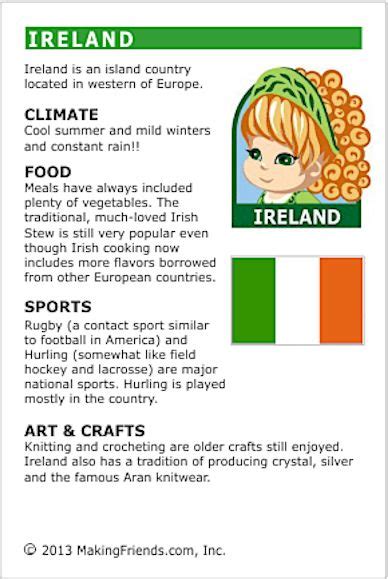 Facts About Ireland Ireland Facts World Thinking Day St Patrick Day