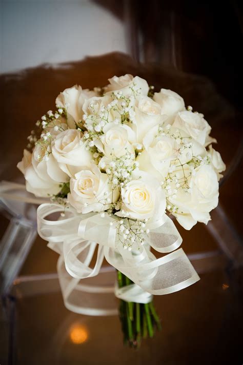 If you're choosing a red rose, opt for white or pink complementary flowers. Bouquet! | White wedding bouquets, Wedding bouquets ...