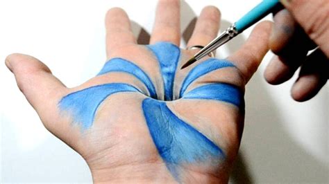 Trick Art On Hand Cool 3d Hole Optical Illusion Youtube