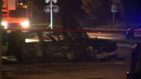 Fiery Crash Near 91st And Bradley Kills Driver Passenger Severely Injured