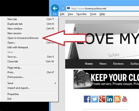 Internet Explorer Always Opens In Desktop Mode Love My Surface