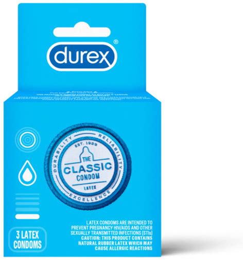 Durex Classic Xxl Condoms 3 Ct
