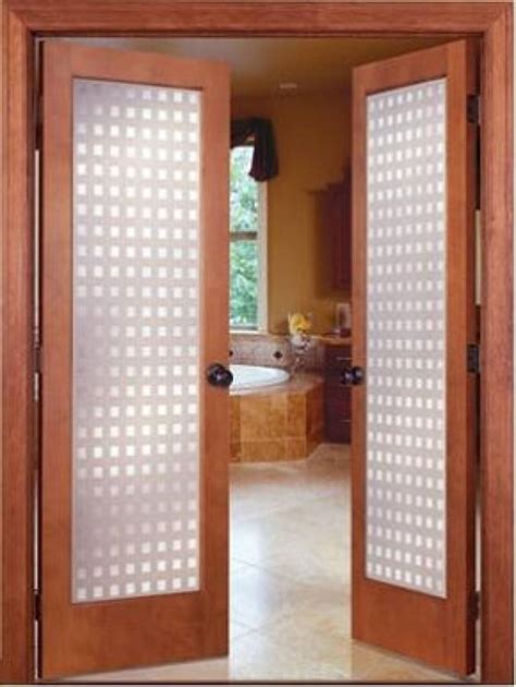 19 Prehung Interior French Doors With Frosted Glass As Great Example Of