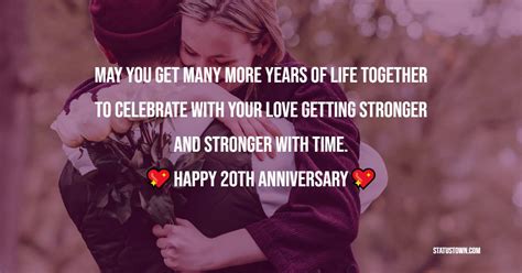 50 Heart Touching 20th Anniversary Messages Wishes Status And