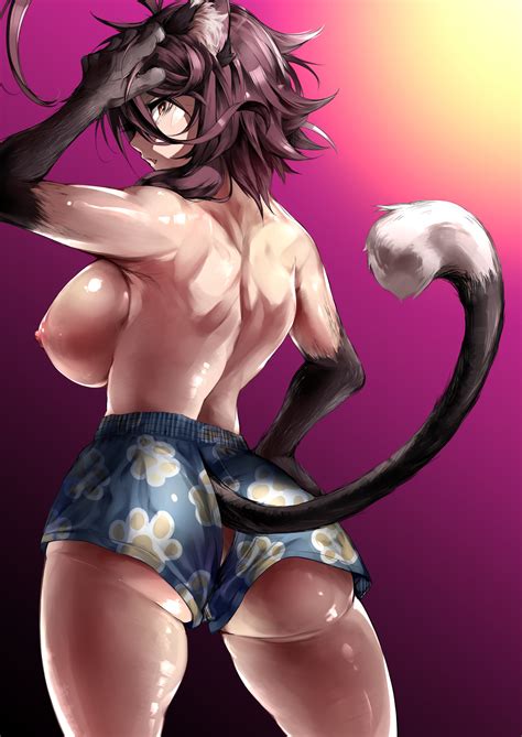 Rule 34 Arashi Yagatake Ass Backboob Big Ass Catgirl Half Dressed