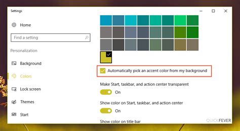 How To Change The Color Of Windows 10 Taskbar Window