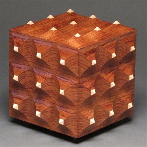 Decorative Wooden Box Secret Compartment Bubinga And By Watswood