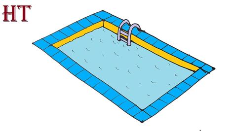 How To Draw A Pool Easy Step By Step In 2023 Drawing Tutorial Easy