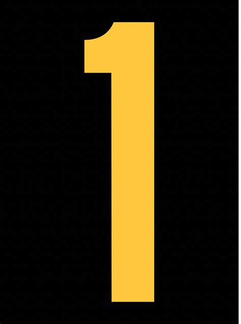 stranco-inc-reflective-number-label,-1,-reflective-yellow-on-black,-2-1