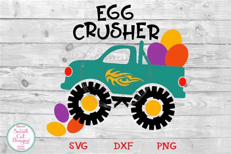 Easter Monster Truck SVG, Easter Boy SVG, Egg Crusher Svg, (532615