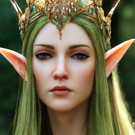 Королева лесных эльфов в боевом — создано в Шедевруме