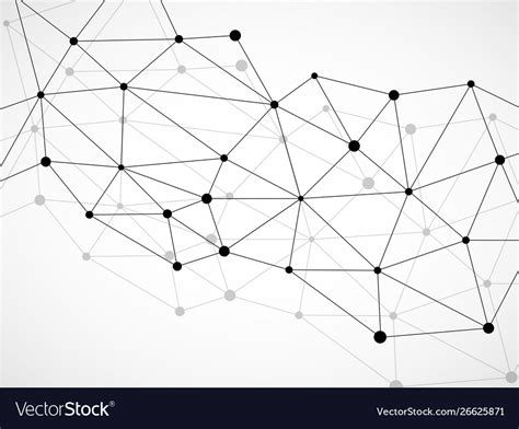 Abstract Geometric Background With Connecting Dots