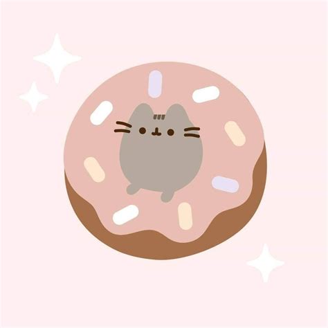 Pusheen Donut Pusheen Cute Pusheen Cat Iphone Wallpaper Cat