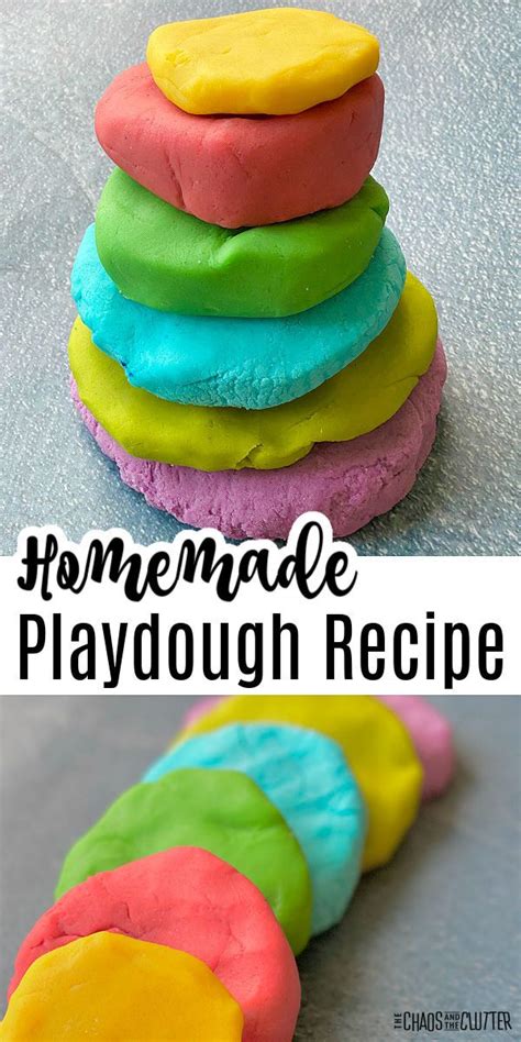 Easy Homemade Playdough Recipe Cooked Playdough How To Make Playdoh