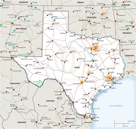 Map Of Texas And Mexico Border