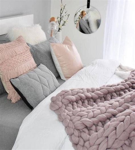 Chunky Knit Blanket Merino Wool Blanket Double Ribbing Etsy Bed