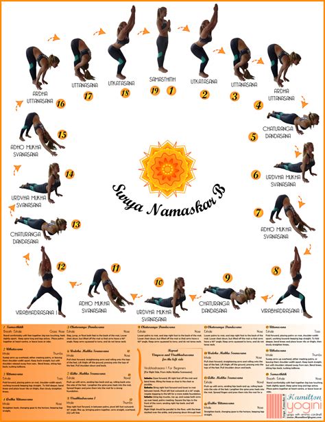 The sun salutations (5xa and 5xb) begin the actual practice: Surya Namaskar B Sanskrit diagram | Yoga breathing, Surya ...