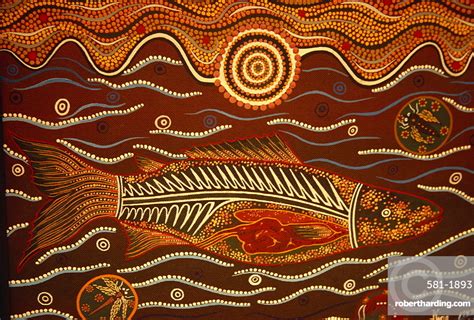 Painting From The Dreamtime Aboriginal Stock Photo