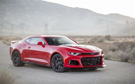 Download Wallpapers Chevrolet Camaro Zl1 Red Camaro Sports Cars