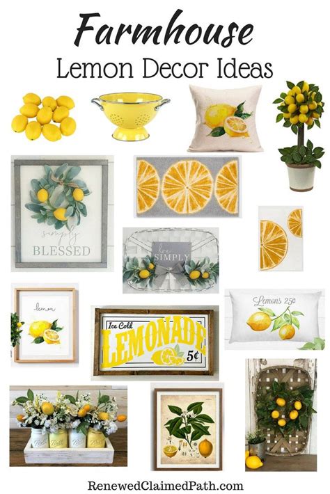20 Farmhouse Lemon Kitchen Decor