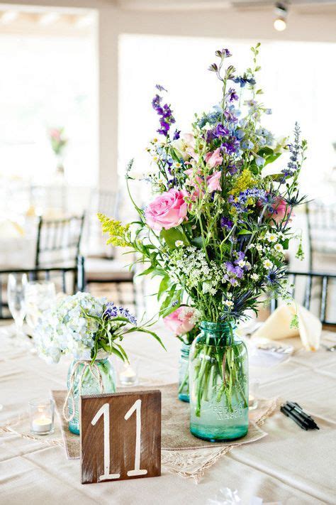 Wedding Table Arrangements Simple Wild Flowers 64 Ideas For 2019