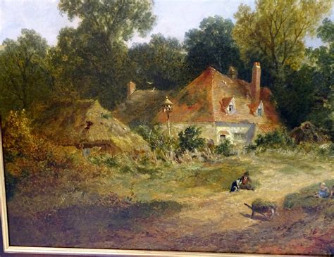 19th Century English Landscape Painting By James Edwin