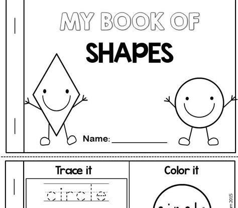 43 Kindergarten Printable Shape Books