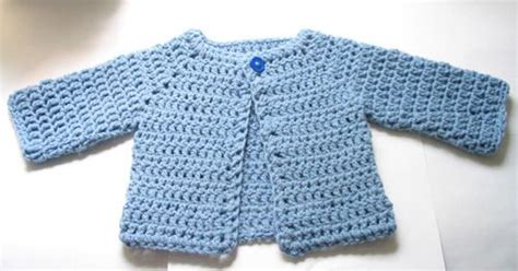 Free Pattern Adorable Crocheted Baby Sweater Knit And Crochet Daily