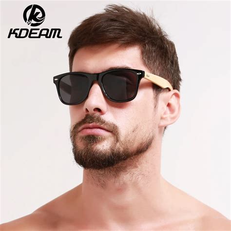 Buy Kdeam Classical Bamboo Sunglasses Men Fashion Hand Made Eyewear Women Brand