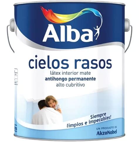 Pintura Latex Cielorraso Alba Antihongo Lts Imagen Env O Gratis