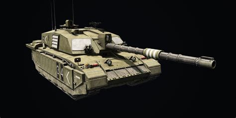 3d Model Game Ready Challenger 2 Cgtrader