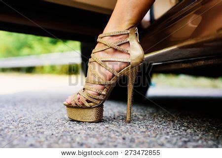 Womans Legs High Heels Image Photo Free Trial Bigstock