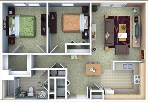 Small 2 Bedroom Apartment Floor Plans ~ Floor Apartment House Bedrooms