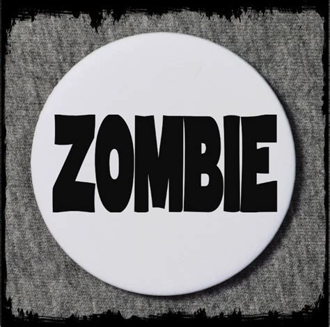 Zombie 25mm Badge Zombie Badges Horror Badges Punk Etsy Uk