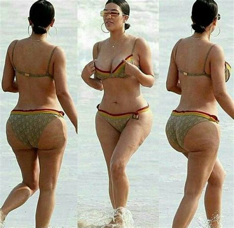Unedited Photos Of Kim Kardashian In Mexico Surfaces
