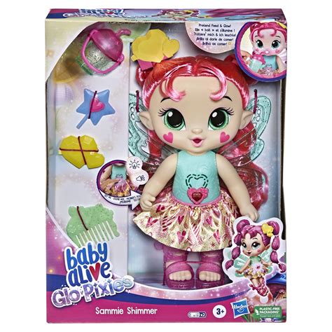 Baby Alive Glopixies Sammie Shimmer Glowing Pixie Interactive Doll