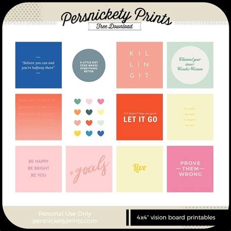 31 Free Vision Board Printables To Inspire Your Dreams Persnickety